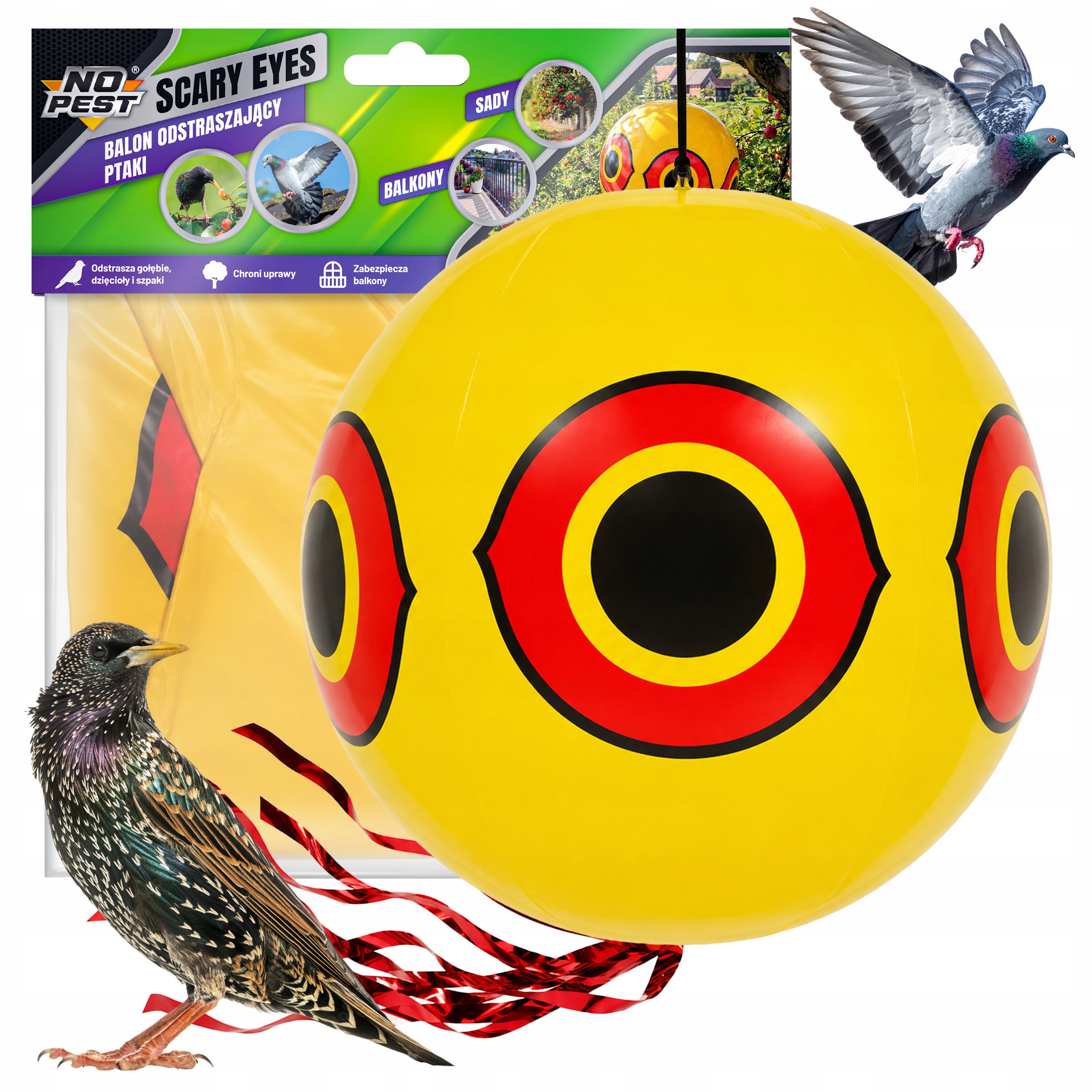 No Pest® balón na odpudzovanie vtákov 40/50 cm